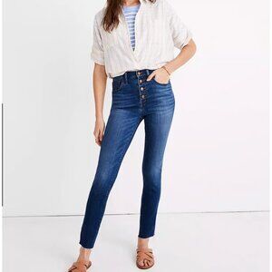 EUC Madewell 9" mid rise skinny jeans